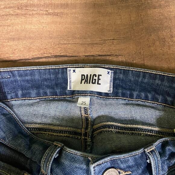Paige Kylie Crop Low Rise Distressed Jeans Size 25 - Picture 9 of 11